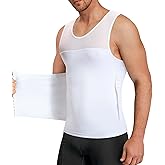 Men Body Shaper Slimming Vest Tight Tank Top Compression Shirt Tummy Control Underwear Moobs Binder