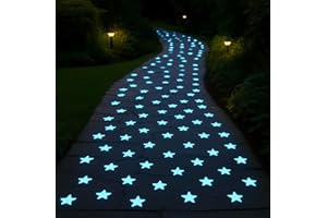 Glow in The Dark Star Wall Stickers 3D Luminous Ceiling Decals for Bedroom Room Decoration（P1,BU）