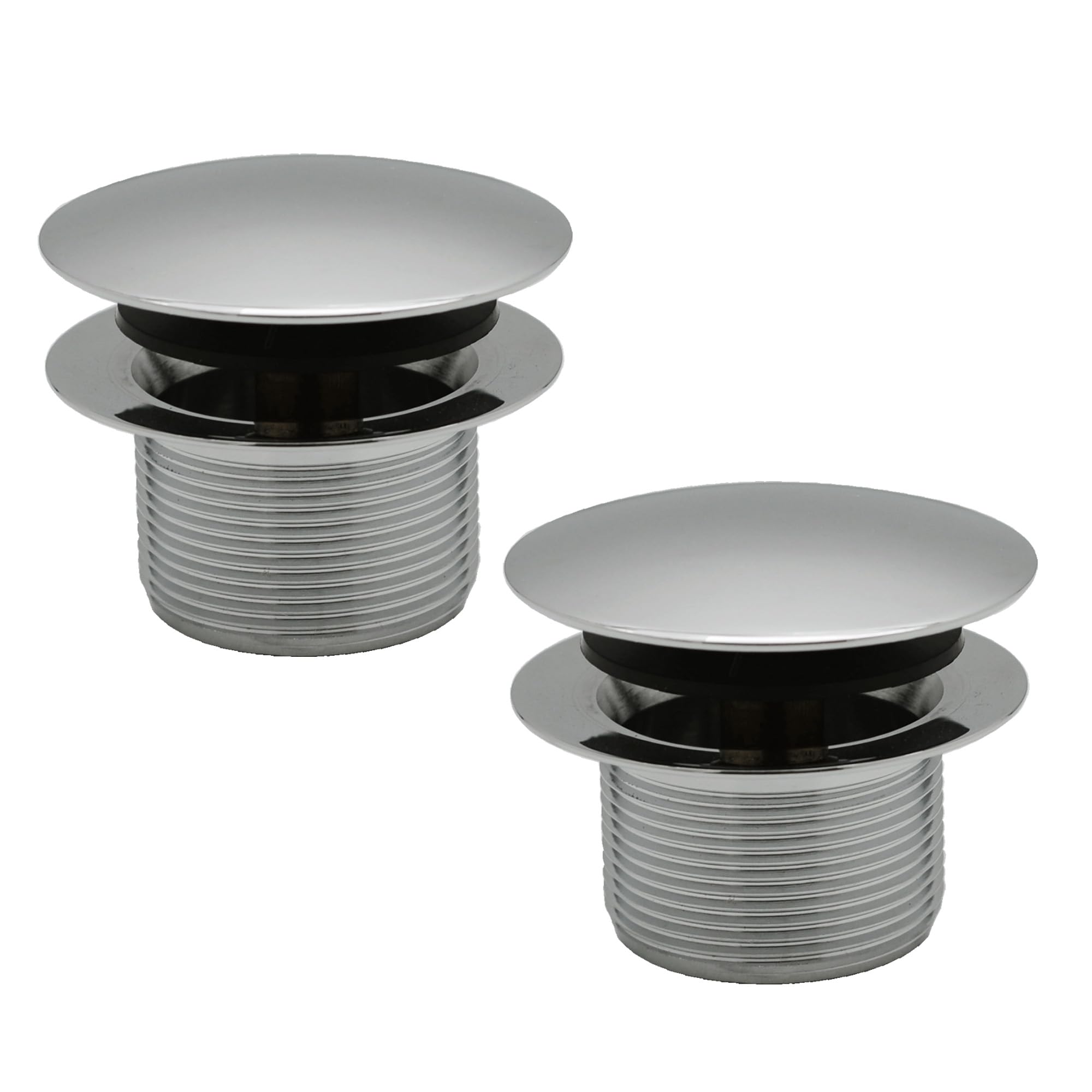 Westbrass D398R-2-05 1-1/2" NPSM Coarse Thread Mushroom Tip-Toe Bathtub Drain Stopper, Polished Nickel (2-Pack) Image Westbrass D398R-2-05 1-1/2" NPSM Coarse Thread Mushroom Tip-Toe Bathtub Drain Stopper, Polished Nickel (2-Pack) Image