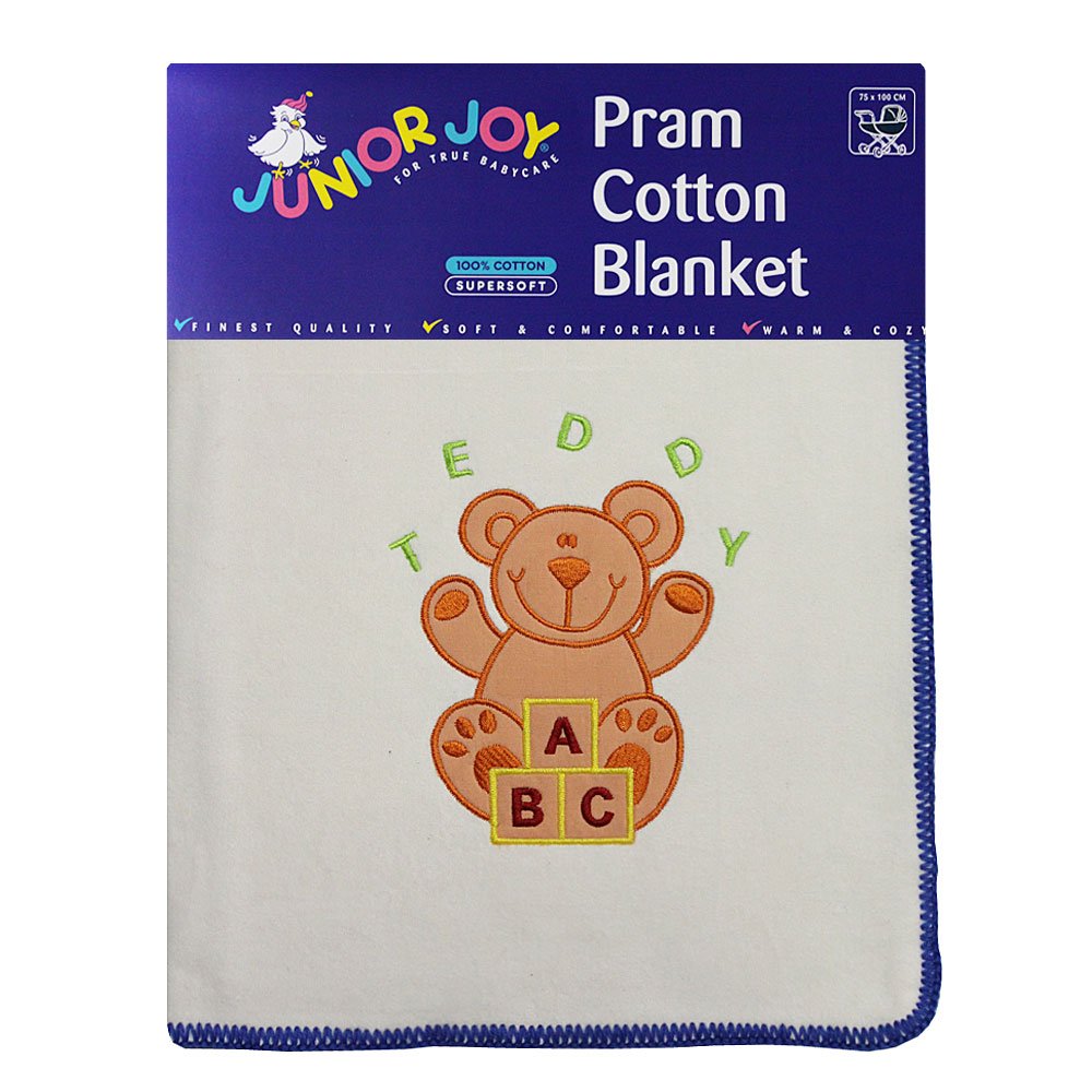 Pram Cotton Blanket Teddy - 6194TE