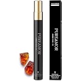 PUREAMOR Pheromone Perfume for Women, Amber Noir Extrait de Parfum - Long Lasting Vanilla Amber Scent, 30% High Concentration, Travel Size Fragrance Spray, 0.4 oz / 12ml