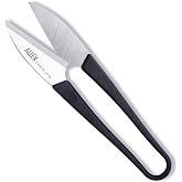 ALLEX Japanese Thread Snips for Sewing and Embroidery 4.1" (Medium), Made in JAPAN, Spring Loaded Small Thread Snippers Scissors, Black