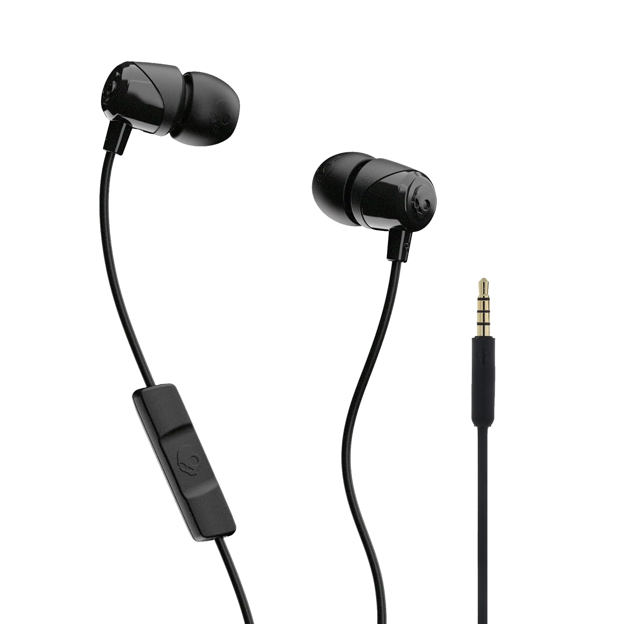 Skullcandy Jib Wired Earbuds with 3.5mm AUX Plug - Black | 3.5mm Wired Earbuds, In-Ear Headphones, Noise Isolating Fit, In-Li