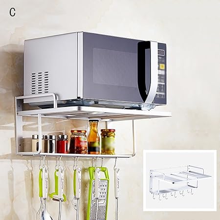 Yuyandejia Estante de Aluminio del Espacio de Pared Que cuelga de ...