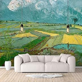 Wall Murals for Bedroom Starry Night by Van Gogh Famous Paintings Large Removable Wallpaper Peel and Stick Wall Stickers - 66x96 inches
