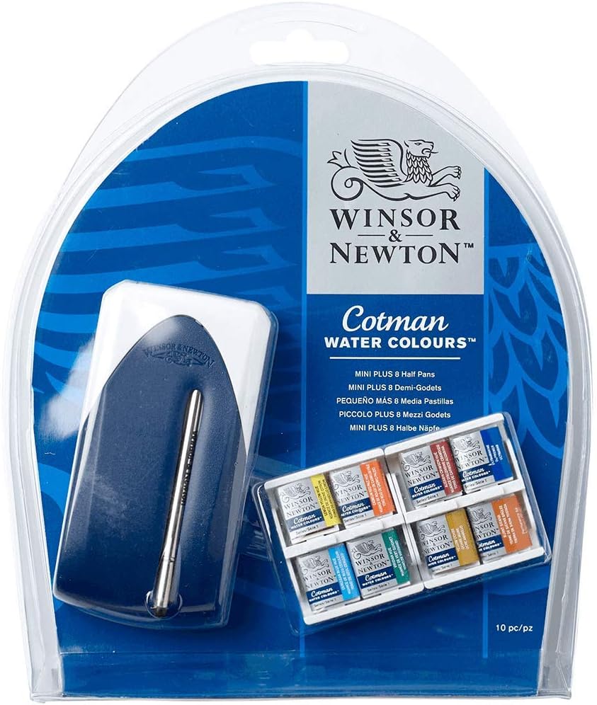 Winsor & Newton Set 8 Cotman 1/2 godet metallizzati