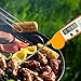Meat Thermometer, Instant Read Cooking Thermometer with Digital LCD and Fordable Long Probe, Best Cooking Thermometer for Food, Candy, Milk, Tea, BBQ and Grill Smokers, Super Fast and Accurate