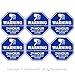 6 Pcs Security Camera Stickers - Security Cameras Signs to Put on Door, 3.3 x 3.3 Convenient Size, Sleek Hexagonal Design, Water and Wear Resistant, Good for Doors, Windows, and Walls
