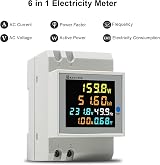 KETOTEK Energy Meter Single Phase AC40-300V 100A KWH Din Rail Meter view 2