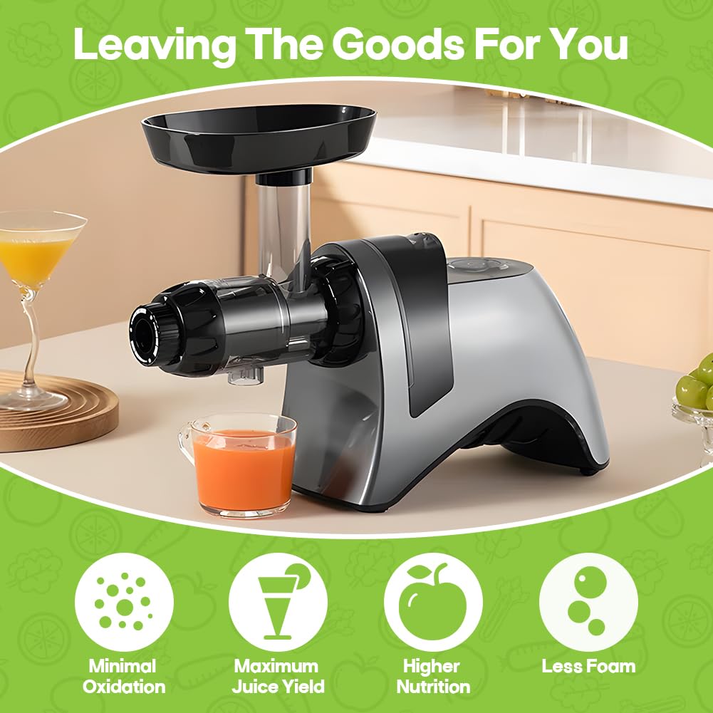 Juicing Replacement Part Compatible with Omega Models ONLY 8006 8005 8004 8003 Slow masticating Juicer Screen Part Accessories, NOT fits NC900 and NC800 juicers (Black/Silver)