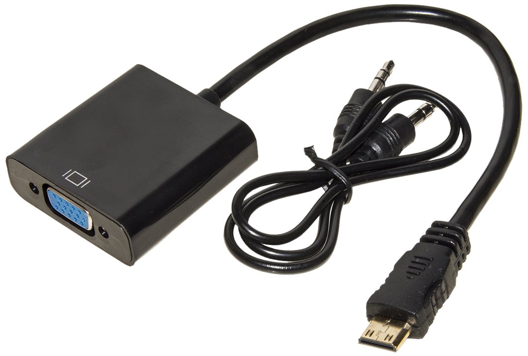 LINK LKADAT11 Mini HDMI Type C to VGA Female Adapter + Audio