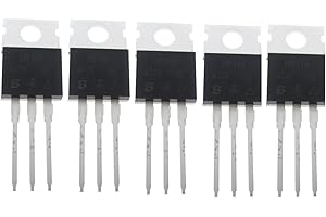 JEKEWIN 5 Pcs TO-220 IRF740 N-Channel Power MOSFET 400V - 0.48 ohm - 10 A - TO-220