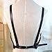 Women's Punk Waist Belt Body Chain Faux Leather Harness Adjustable with Buckles and O-Rings(LB-27)