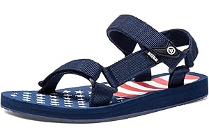 atika Men's Outdoor Hiking Sandals, Open Toe Arch Support Strap Water Sandals, Lightweight Athletic Trail Sport Sandals