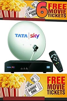 TATASKY HD Set Top Box with 1 Month Dhamaka Pack and 6 Movie Tickets
