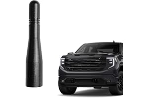 AMFRNE for GM Truck Short Antenna Fit for GMC Sierra and Chevy Silverado All Models | Black 3 inches Short Replacement Antennase | for Sierra Silverado Truck Antenna Accessories | Car Wash Safe