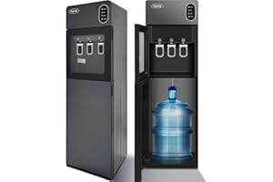 Originbuty Bottom Loading Water Cooler Water Dispenser for 3 or 5 Gallon Bottles - Hot, Room & Cold Water, UL/Energy Star App