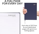 evelay 2027 Diary A4 A5 Page a Day Hardback Navy 70gsm Paper Ribbon Marker view 5