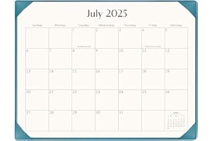 Desk Calendar 2025-2026, KOPEESY 22 x 17 Large Calendar with Desk Mat, 18 Month From January 2025 to June 2026, 22 x 17 Desk top Calendar for Home School and Office (Blue)
