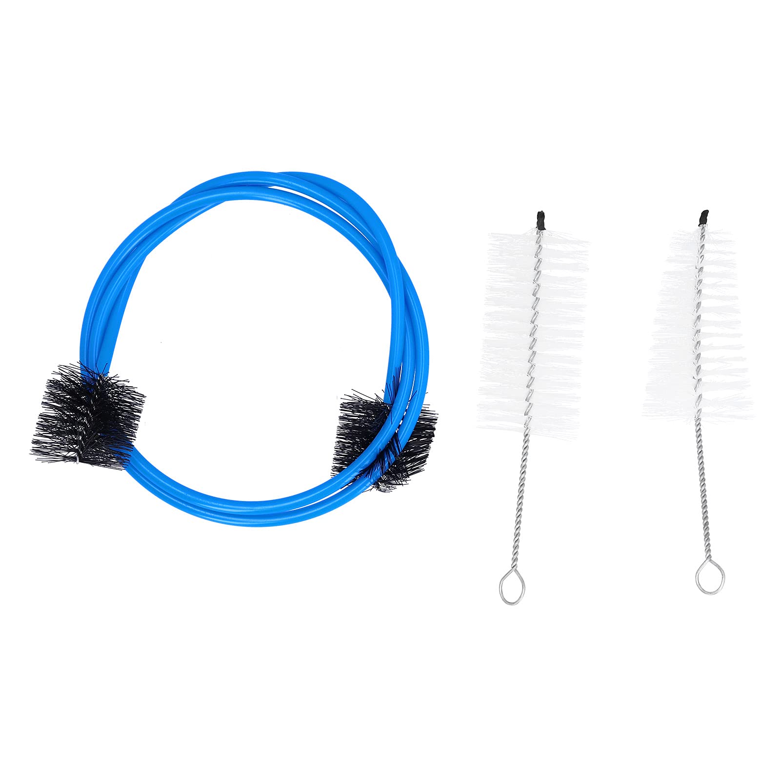 3Pcs Trumpet Cornet Cleaning Kit Mouthpiece Valve Flexible Brush Small Musical Instrument Maintenance Tool Nylon Care Brush Set