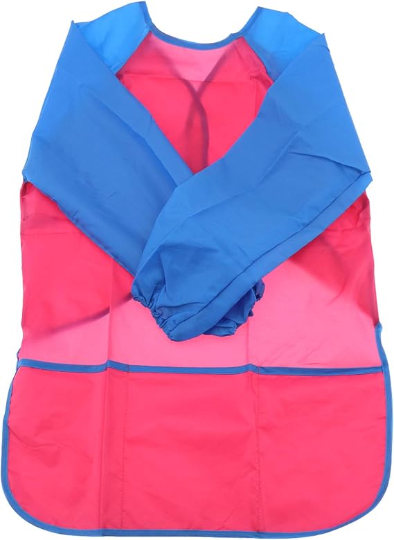 Tablier Peinture Enfant Manches Longues - Taille XL 12-16 Ans - Protection Taches Polyester