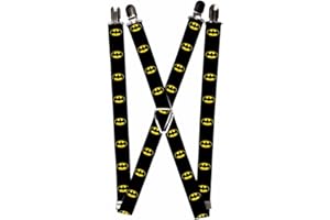 Buckle-Down Suspenders-Batman Shield Black/Yellow