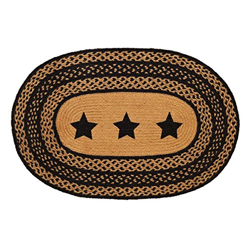 Vhc Brands 9796 Classic Country Primitive Flooring Farmhouse Jute Black Stenciled Stars Rug 24 X 36 Starss Buy Online In Brunei At Brunei Desertcart Com Productid