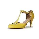 J. Adams Pepper Mary Janes - Cutout Kitten Heel