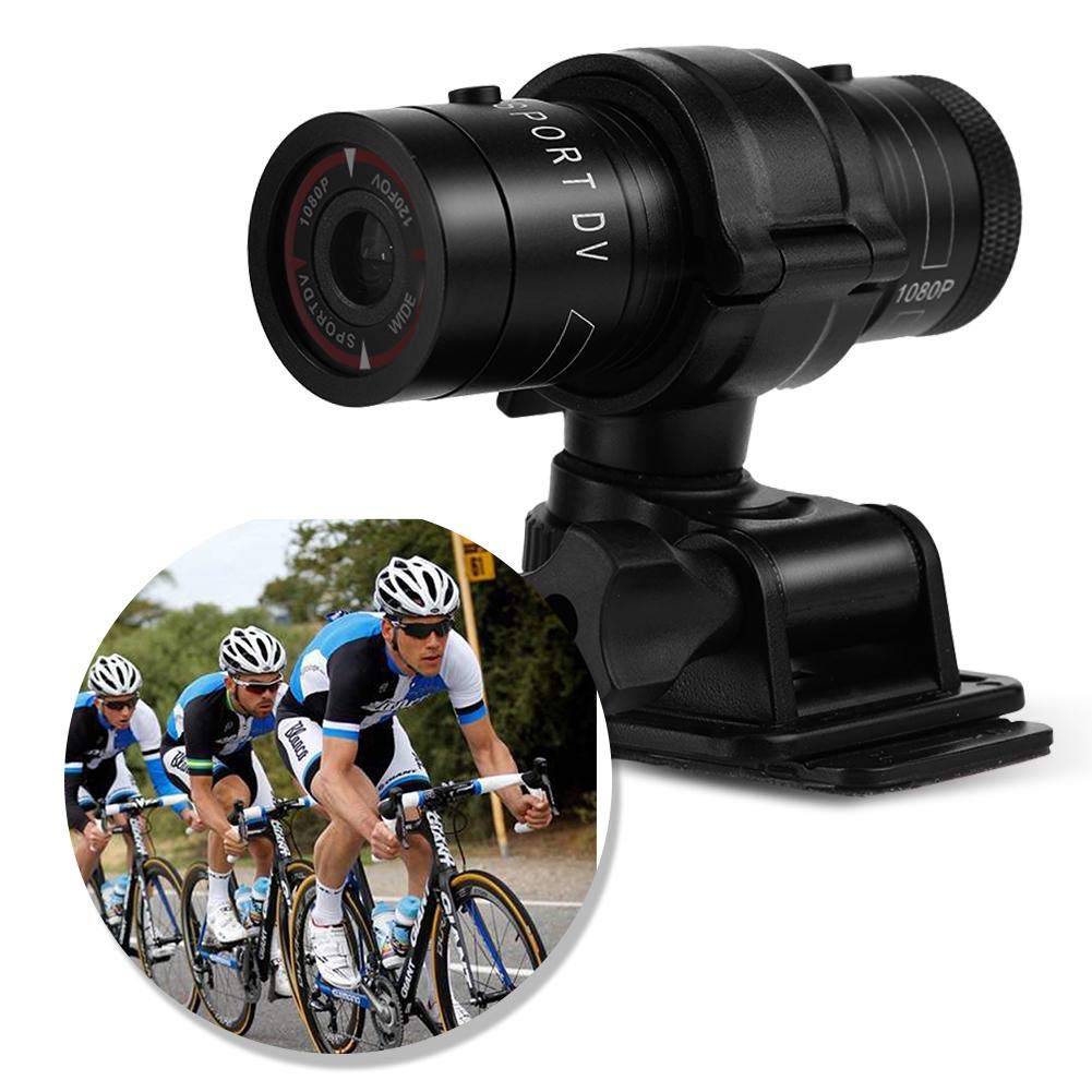 Asixx Bike Camera, Mini Portable Sport Camera Full HD 1080P Waterproof Bike Car Outdoor Sport DV Video Camera, 120 Degree A+ Grade High-resolution Wide Angle Lens