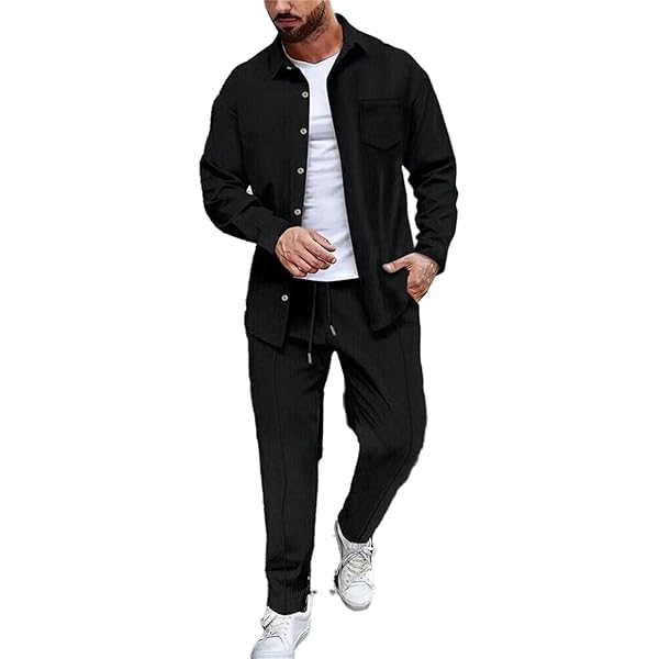 Amazon.com: PETCDIM Mens Waffle Sweatsuit Sets 2 Piece Tracksuit