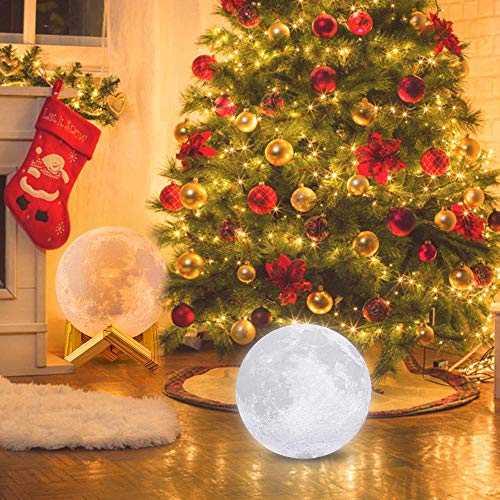 image for THE RESET Moon LAMP Lighting Night Light LED 3D Printing, Warm and Coo