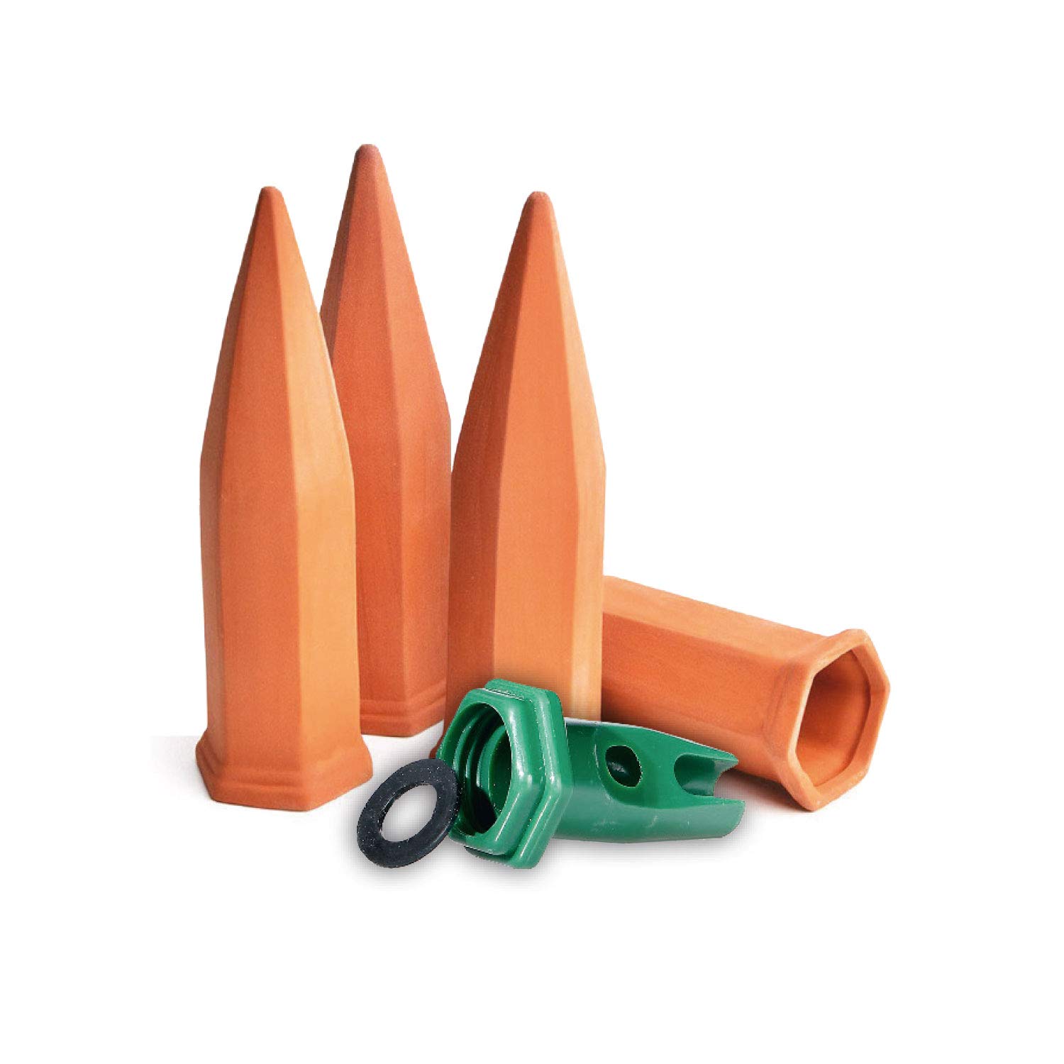 terracotta//gr/ün Bio Green Pflanzen Bew/ässerung Hydro Classic Tonkegel f/ür PET Flaschen