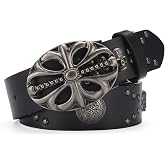 TYHOTULY Y2k Belt for Women Men Punk Alt Emo Gothic Grunge Clothes Accessories Vintage Western Cowboy Cowgirl Studded Belt