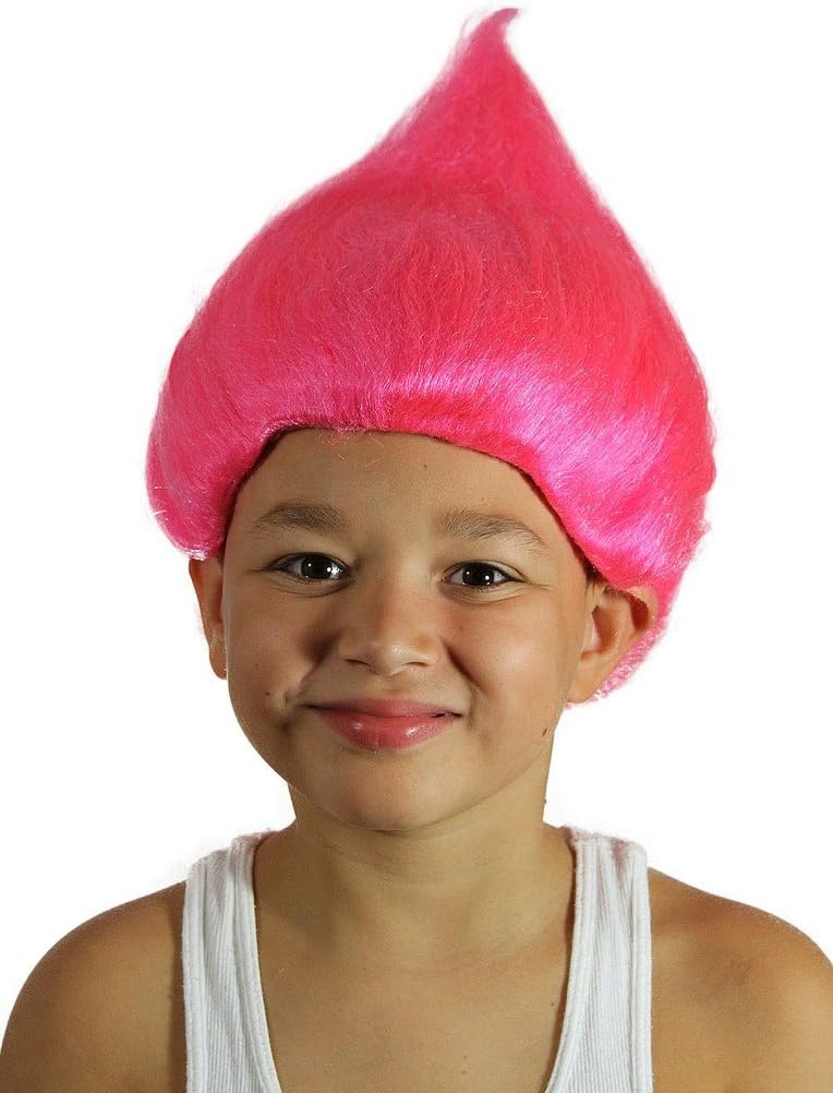 Boy's Treasure Troll Costume (Hot Pink) One Size fits all