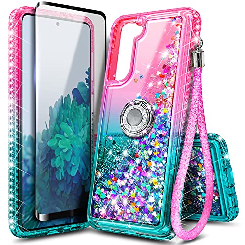 NZND Case for Samsung Galaxy S21 FE 5G with Tempered Glass Screen