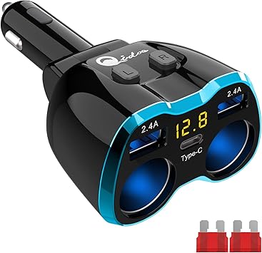 USB C Car Charger, Cigarette Lighter 