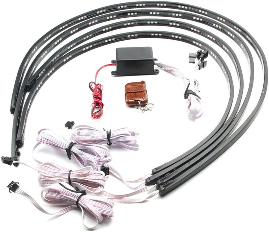 Boger 252 LED Undercar Underbody Underglow Kit Neon Strip Under Car