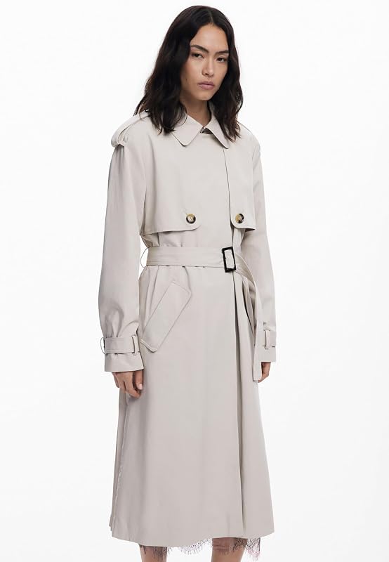 TRENCH_PLEATED, 6008 BEIGE, S