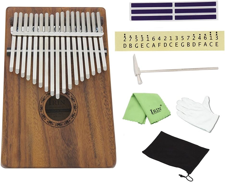 ammoon 17 Key Kalimba Mbira Pocket Thumb Piano Solid Acacia Musical Instrument Gift