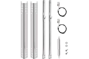 Hipoilk Grill Replacement Parts for Charbroil Performance 2 Burner 463625219, 463625217, 463673519, 463673517, Char-Broil Grill Heat Plates Burner Igniters Tubes
