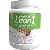 Lean1 Meal Replacement Protein Powder, Chocolate Peanut Butter Flavor, 15-Serving Tub.
