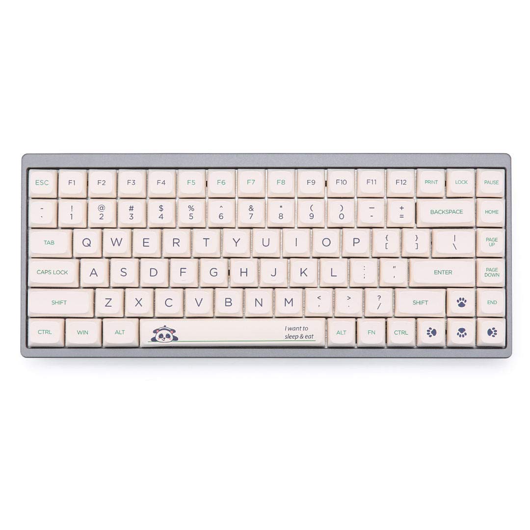 HONANA Panda&Bamboo Keycaps NP Profile PBT Sublimation Craft Font 151 Keys Mechanical Keyboard Keycap