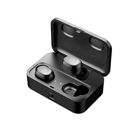 Bluetooth kabellose Kopfhörer SoundPEATS True Wireless Sport Kopfhörer TWS In Ear Ohrhörer Bluetooth 5.0 Mini Headset mit 55 