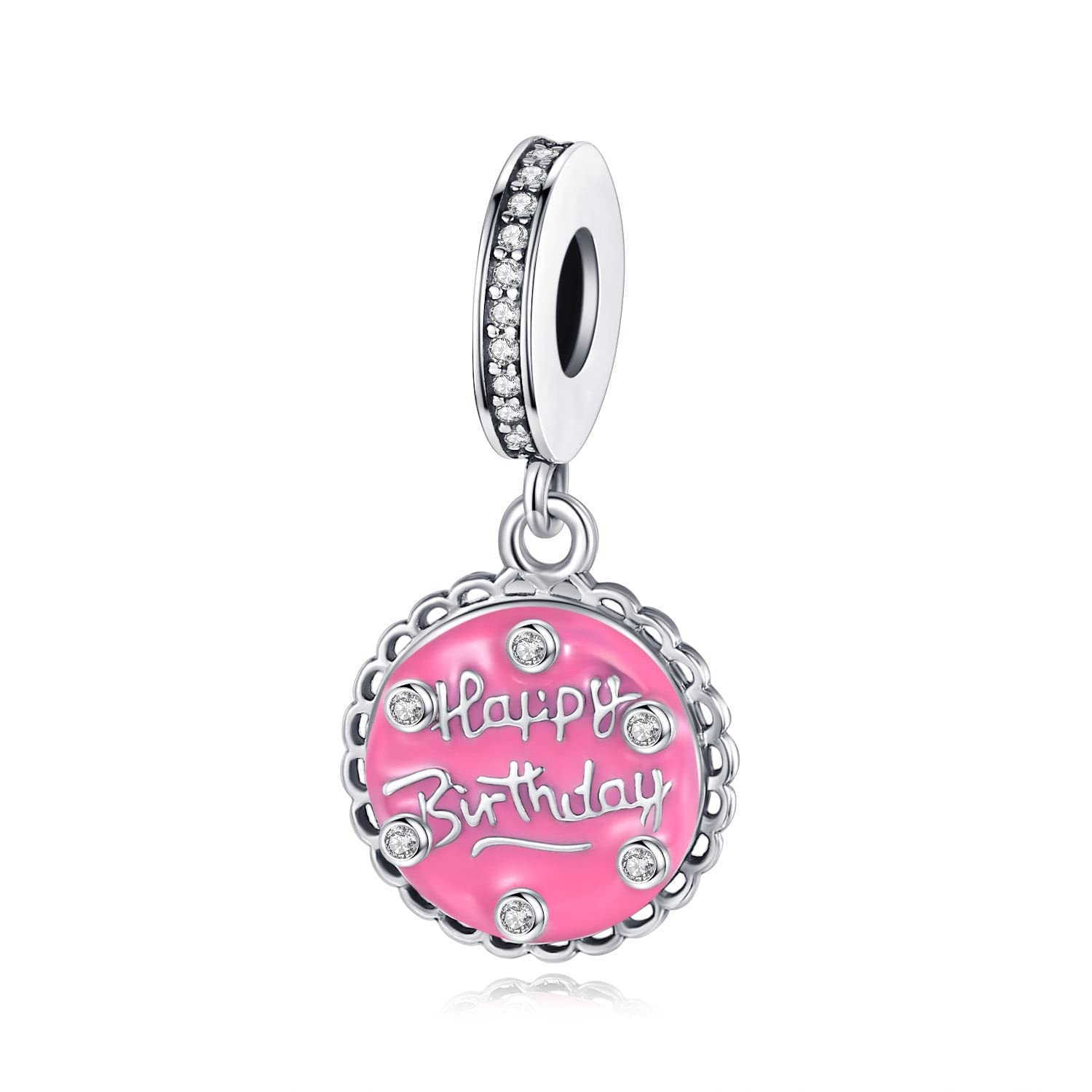 Alstade Happy Birthday Cake Charm 925 Sterling