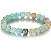 Udolfly Womens Crystal Beaded Bracelets for Women Men Protective Energy Bracelet Natural Gemstone Bead Bracelet