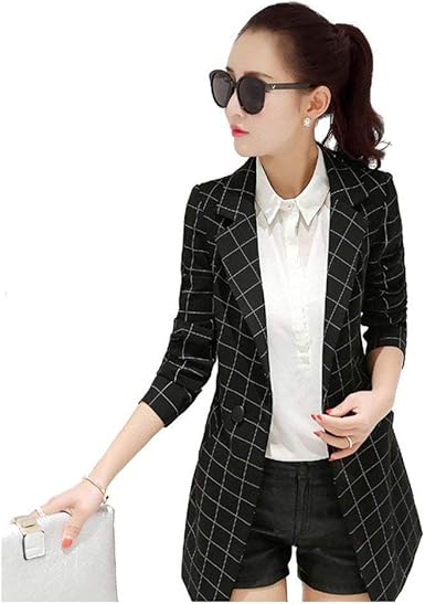 vintage check blazer