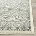 SAFAVIEH Adirondack Collection Accent Rug - 3' x 5', Ivory & Silver, Oriental Medallion Design, Non-Shedding & Easy Care, Ideal for High Traffic Areas in Entryway, Living Room, Bedroom (ADR108B)