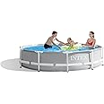 INTEX 26700EH Prism Frame Premium Above Ground Swimming Pool: 10ft x 30in – SuperTough Puncture Resistant – Rust Resistant – Easy Assemble – 1185 Gallon Capacity – Pool Only
