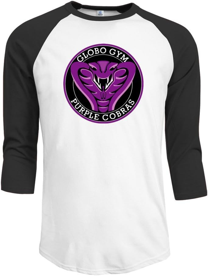 Men's Globo Gym Purple Cobras Dodgeball Baseball T-Shirt