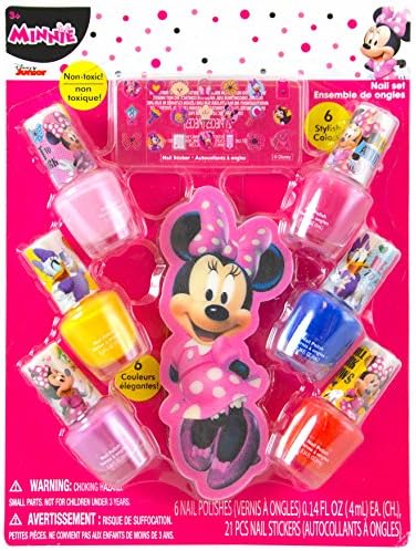 Disney Minnie Bowtique 6-Pack Non-Toxic Nail Polish Set